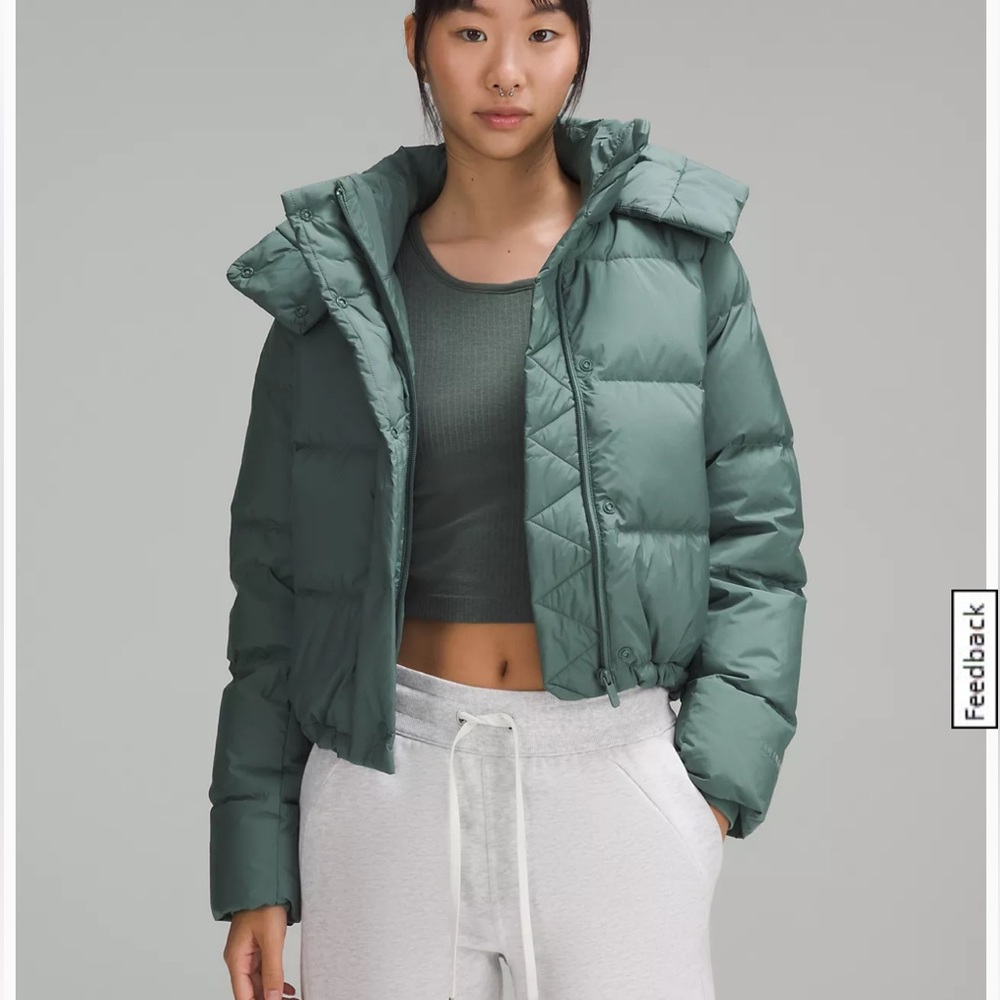 Lululemon Wunder Puff 600-Down-Fill Cropped Jacket Size 12